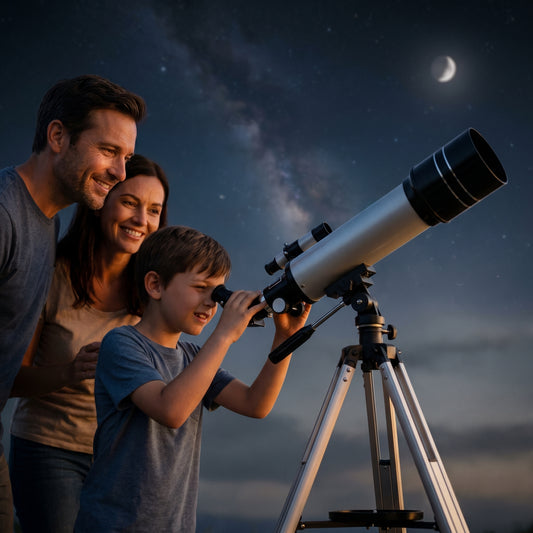 Their First Telescope — See the Moon Up Close