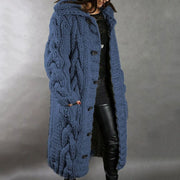 Elegant Longline Knit Coat