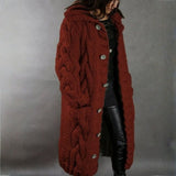 Elegant Longline Knit Coat
